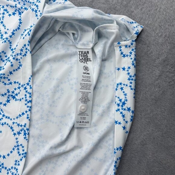 G FORE Golf Polo Shirt Men's Size XL Jersey Star Dust Banded Sleeve Tech Jersey - Picture 6 of 11